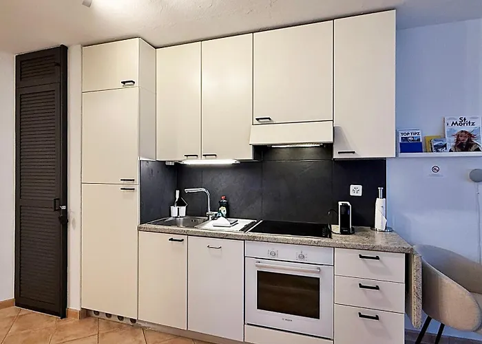 Zentrale Oase, Ski, Berge Spass, 45m2, Fuer 2p - C8 * 圣莫里茨